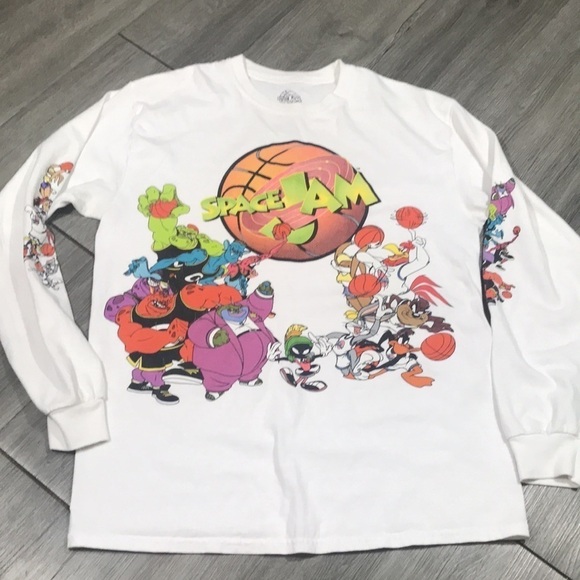 Space Jam Retro PACSUN Long Sleeve Screen Tee - Picture 3 of 9